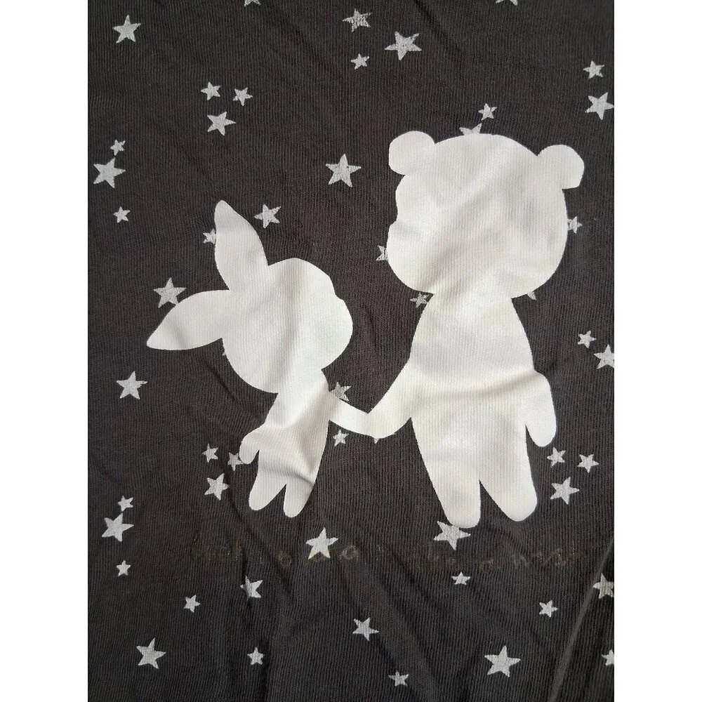 H&M Long Sleeve T-Shirt Winnie the Pooh Piglet Baby Girls Size 4-6 Months Gray